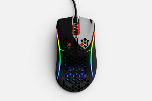 Glorious Model D- Glossy - RGB Optikai Gaming Egér - Fényes Fekete