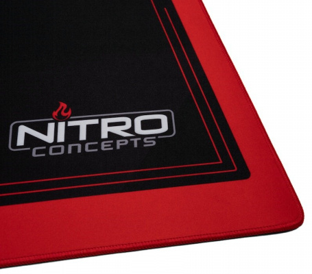 Nitro Concepts Deskmat DM16 Szövet Asztal-Egérpad - 160 cm x 80 cm - Fekete/Piros