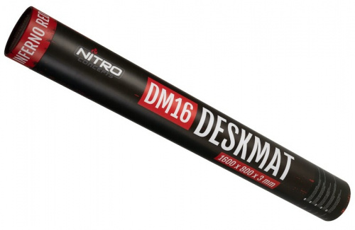 Nitro Concepts Deskmat DM16 Szövet Asztal-Egérpad - 160 cm x 80 cm - Fekete/Piros