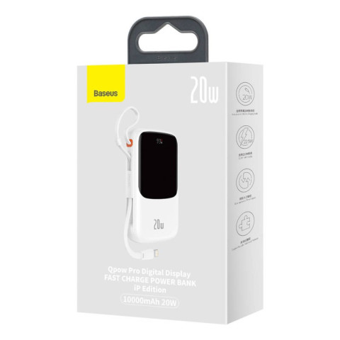 Baseus Qpow Pro Powerbank 10000mAh 20W Fehér