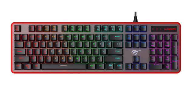 Havit Gamenote KB870L Mechanikus Gamer Billentyűzet - Angol kiosztás