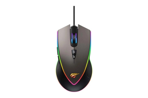 Havit MS1017 - Ochre (Szürke) - RGB Gaming Egér