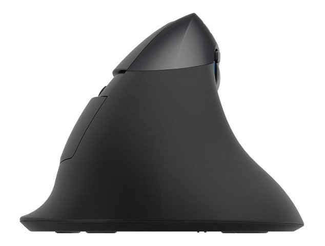 Delux M618ZD vezeték nélküli vertikális, balkezes egér Bluetooth + 2.4GHz - Fekete