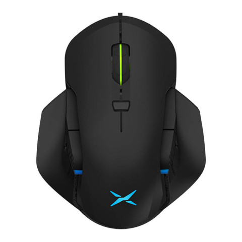 Delux M627 vezeték nélküli gamer 2.4G RGB egér - Fekete