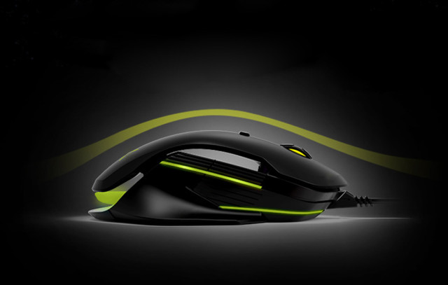Delux M627 vezeték nélküli gamer 2.4G RGB egér - Fekete