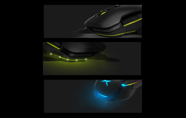 Delux M627 vezeték nélküli gamer 2.4G RGB egér - Fekete
