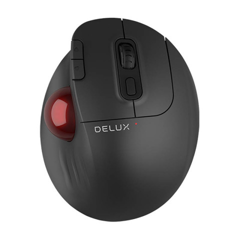 Delux MT1 DB vezeték nélküli ergonomikus egér Bluetooth + 2.4GHz - Fekete