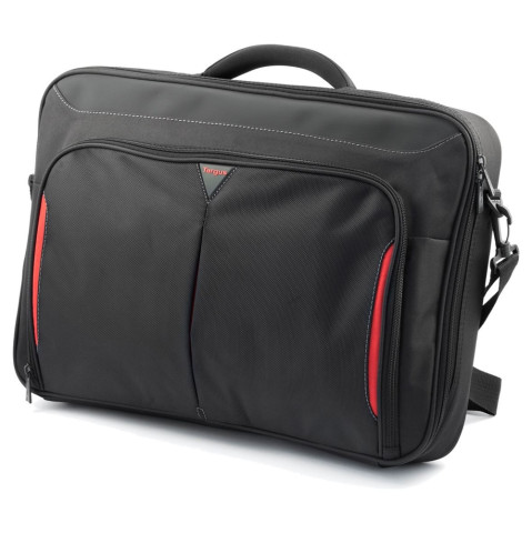TARGUS Notebook táska Briefcase / Classic 14" Clamshell Case - Black/Red