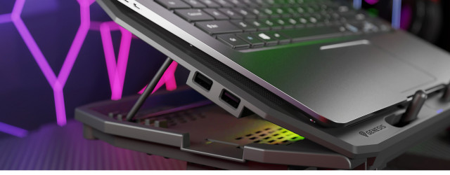 Genesis Oxid 850 Laptop hűtőpad 5 ventillátor 15.6"-17.3" led világítással