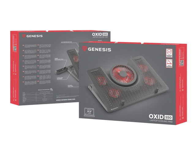 Genesis Oxid 550 17,3" Laptop hűtőpad