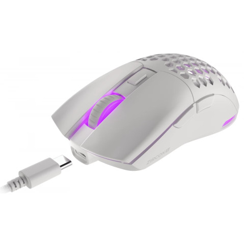 Genesis Zircon X Vezeték nélküli gamer egér Jubileumi kiadás 19000DPI, fehér