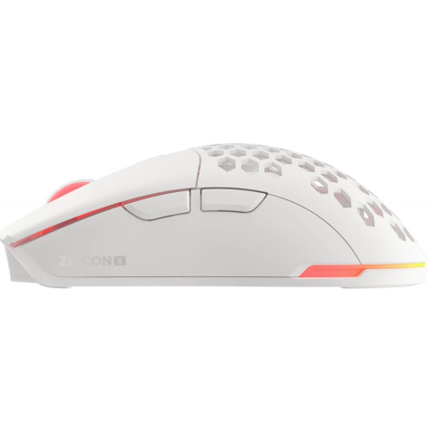 Genesis Zircon X Vezeték nélküli gamer egér Jubileumi kiadás 19000DPI, fehér