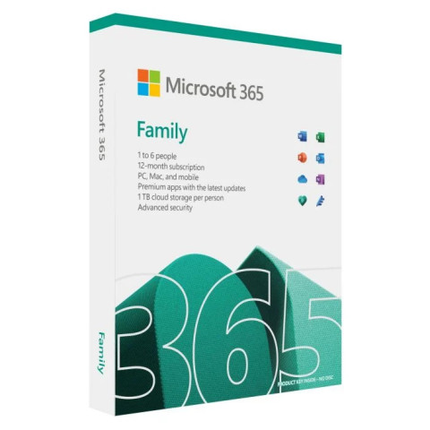 Microsoft 365 Családi HUN 1év EuroZone Medialess P6 (6GQ-01156)
