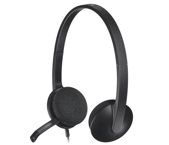 Logitech H340 Mikrofonos USB headset - fekete