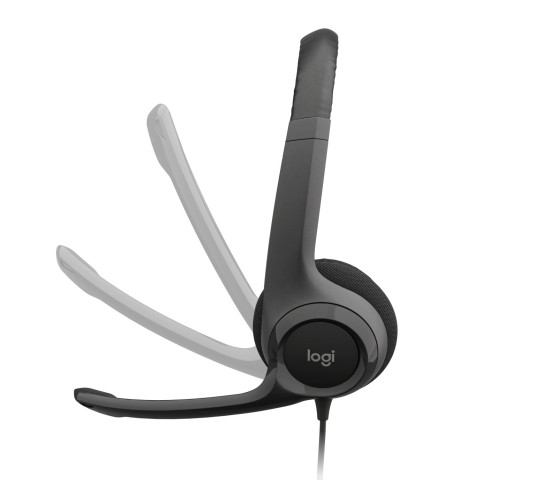 Logitech H390 Mikrofonos USB headset - fekete