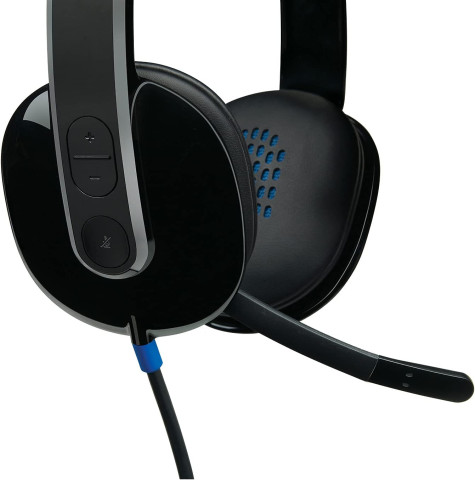Logitech H540 Mikrofonos USB headset - fekete