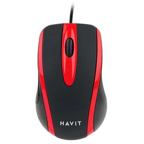 Havit MS753 Vezetékes Egér - Fekete/Piros