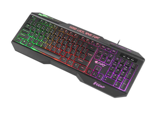 Fury Hurricane TKL Rainbow Gamer Billentyűzet - Magyar kiosztás