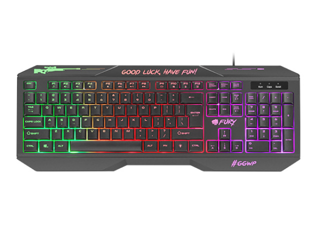 Fury Hurricane TKL Rainbow Gamer Billentyűzet - Magyar kiosztás