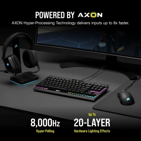 Corsair K70 TKL Mechanikus Gamer Billentyűzet - Angol kiosztás