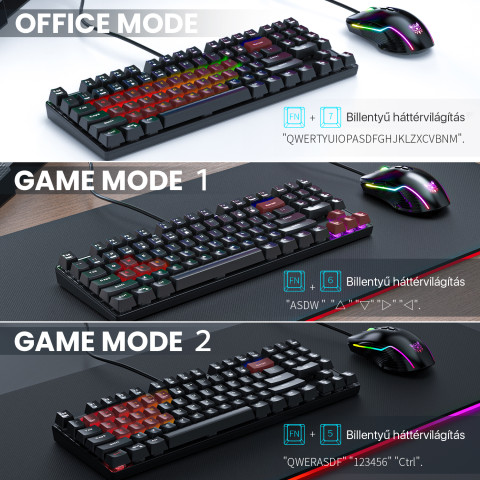 Onikuma G26+CW905 Gaming billentyűzet + egér csomag