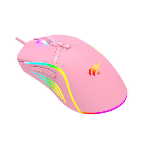 Havit MS1026 - RGB Gaming Egér - Pink