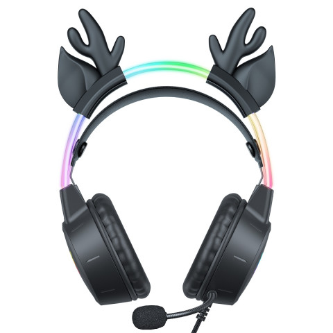 Onikuma X15 PRO Gamer Fejhallgató - Rénszarvasos
