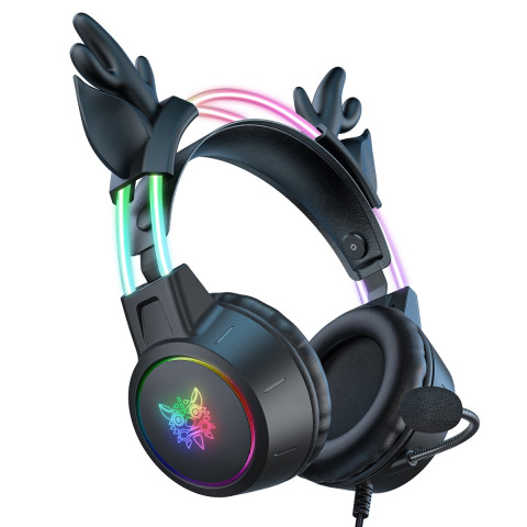 Onikuma X15 PRO Gamer Fejhallgató - Rénszarvasos