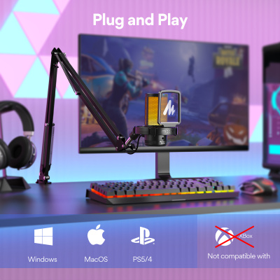 MAONO DGM20S USB Streamer/Gamer Mikrofon Kit RGB