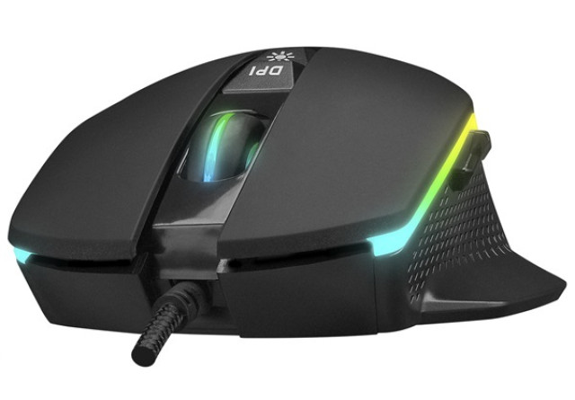 Everest RAGE-X2 fekete RGB Gamer Egér