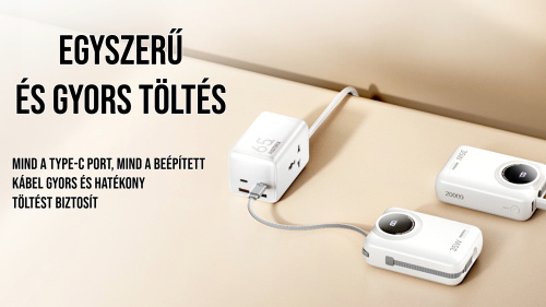 Remax Scuba RPP-73 gyorstöltő Powerbank 20000mAh