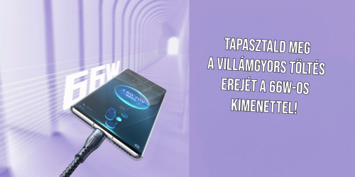 Remax Whirly Series 3 az 1-ben USB-A-Type-C-microUSB-Lightning töltő kábel 66W - 1,2m