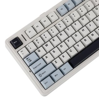 AULA F75 Vezeték Nélküli Mechanikus Gamer Billentyűzet - Fehér-Kék