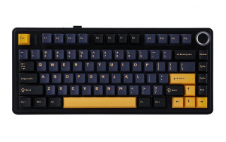 AULA F75 Vezeték Nélküli Mechanikus Gamer Billentyűzet - Fekete-Sárga