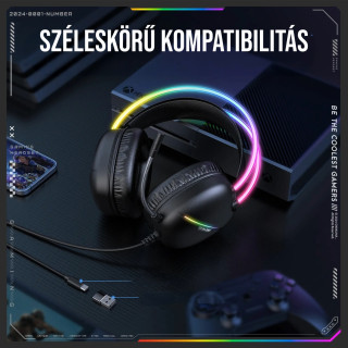 Onikuma X33 RGB Gamer Fejhallgató Type-C