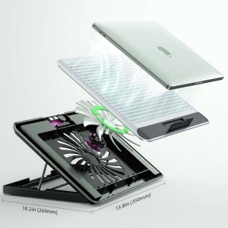 MCHOSE Laptop hűtőpad Q5 - Ezüst