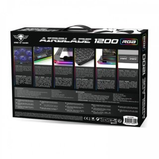 Spirit of Gamer AIRBLADE 1200 RGB Gamer Notebook Hűtőpad 17"