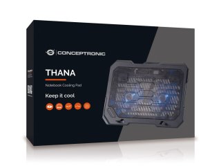 Conceptronic THANA01B Gamer Hűtőpad 15,6"-ig
