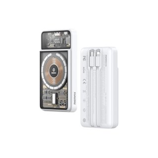 Remax Walking Phantom RPP-580 MagSafe Vezeték Nélküli Gyorstöltő Powerbank 10000mAh - Fehér
