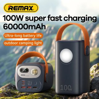 Remax Gutitan Series RPP-100 Kültéri Powerbank 60000mAh - 100W - Kék