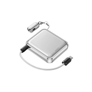 Remax FCP-9 Mini Aluminum Gyorstöltő Powerbank 10000mAh - Ezüst