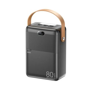 Remax Piloteer Series RPP-118 Gyorstöltő Powerbank 80000mAh - Fekete