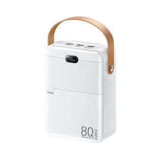 Remax Piloteer Series RPP-118 Gyorstöltő Powerbank 80000mAh - Fehér