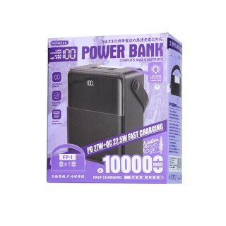 Remax Piloteer Series FP-1 Gyorstöltő Powerbank 100000mAh - Fekete