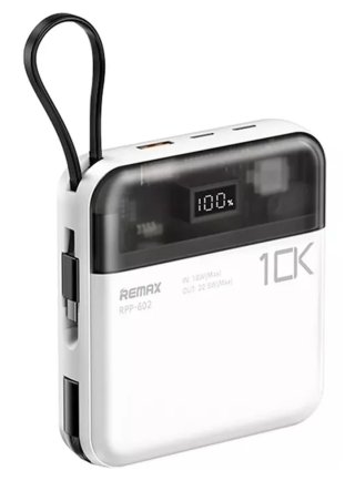 Remax Sucha Pro RPP-602 gyorstöltő Powerbank 10000mAh - Fehér