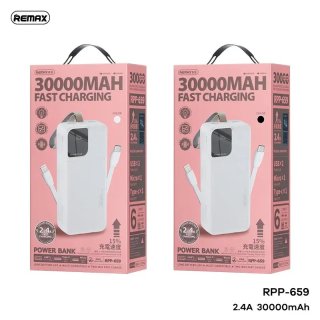 Remax Rellaen Series RPP-659 Gyorstöltő Powerbank 30000mAh - Fehér