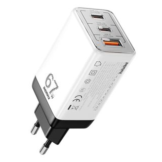 Remax Figen Utazó Gyorstöltő USB-A+USB-C GaN Adapter - 67W