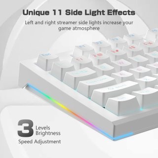 AULA F3032 Mechanikus Gamer Billentyűzet - Fehér