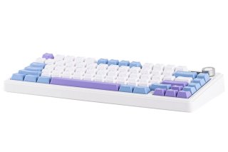 AULA F75 Max Vezeték Nélküli Mechanikus Gamer Billentyűzet - Fehér-Kék