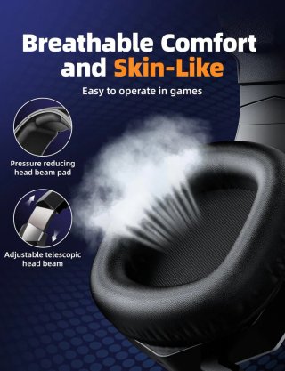 Onikuma GT806 Tri-Mode Vezeték Nélküli Gamer Headset